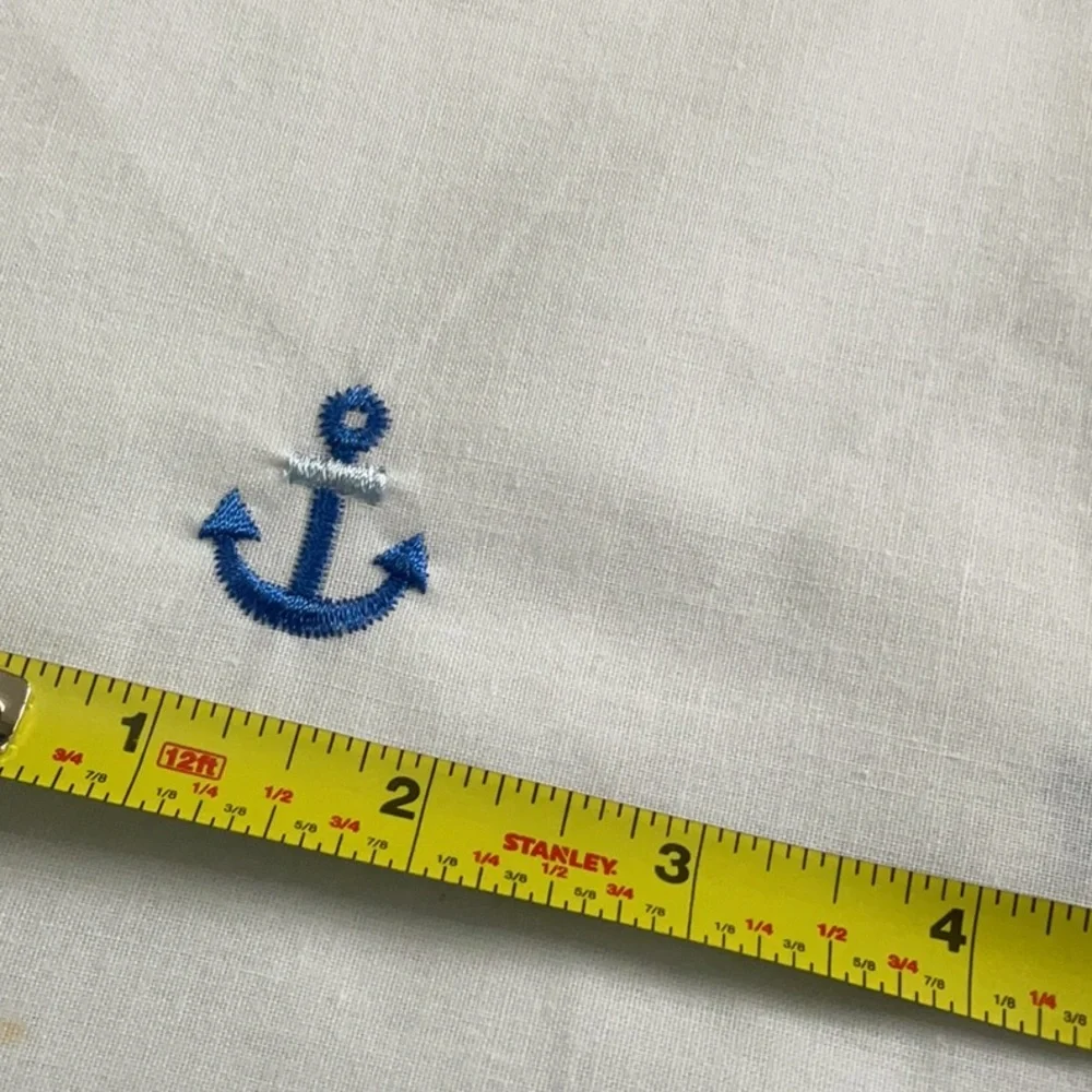 JCPenney White nautical cotton shower curtain